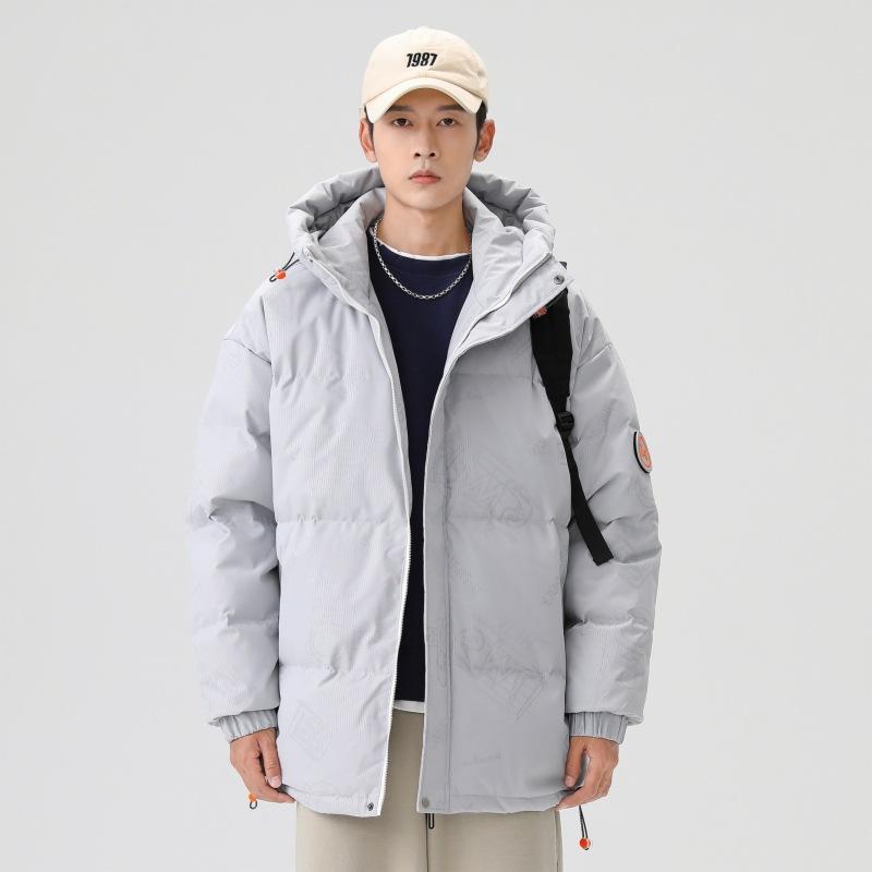 Solid Color Stand-up Collar Down Men's Winter New Korean Style Trendy Loose Warm Down Leisure