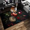 Elegant Floral Still Life Office Rug Chair Mat, Entryway Carpet, Suitable for Front Door, Bedroom, Living Room, Desk, Holiday Gift