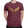 Gold Angel Wings Graphic 100 Cotton Tshirt Wings Of Dream Tops Tees For Unisex
