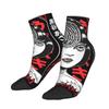 Носки до щиколотки в стиле аниме Souichi, мужские носки Junjis Itos, дышащие, винтажные, летние, для бега, противоскользящие, с рисунком, подарок на день рождения