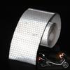2" X10ft Reflective Tape White Outdoor High Vis Conspicuity Safety Strip Waterproof Self-adhesive Reflectors Sticker For Bicycle