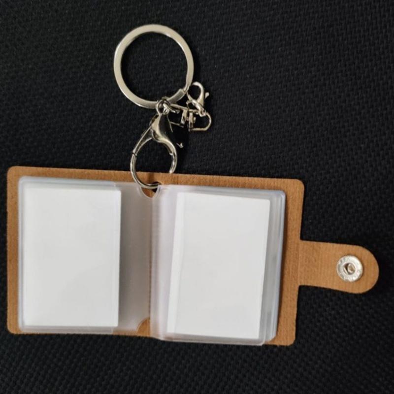 Модные Мини-Фотоальбомы Брелоки Прочный Держатель для Ключей из Искусственной Кожи Проекты для Термотрансферной Печати
