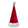 Christmas Santa Hat With Velvet Fabric For Holiday Costume Party