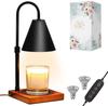 Candle Candle Warmer Lamp with Stepless Spare Bulbs Black Candle Lamp Housewarming Candle Warmer for Jar Candles Warmer, Controller, Dimming/Timer