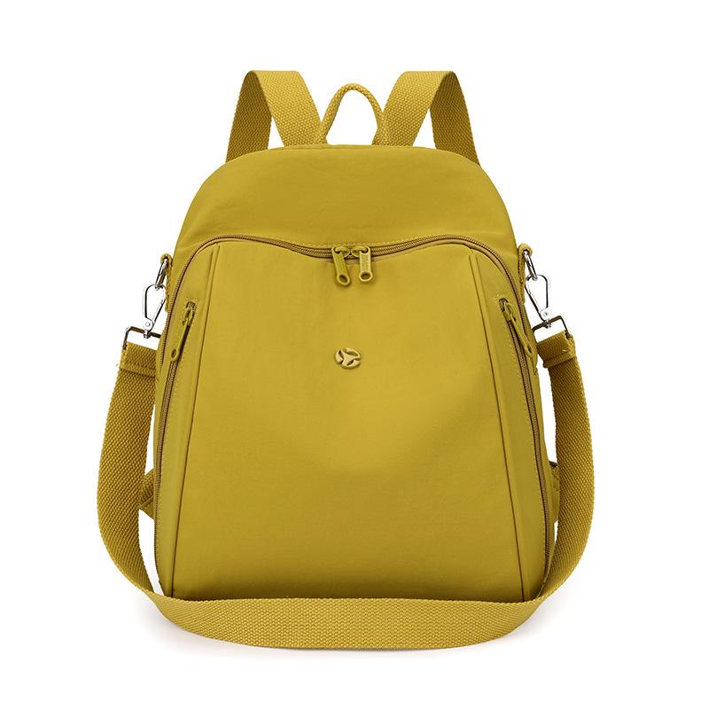 Однотонный женский рюкзак большой вместимости, дорожный рюкзак, легкая нейлоновая сумка
