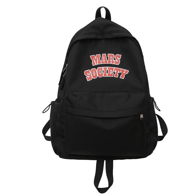 Универсальный рюкзак большой вместимости для студентов: Простой дизайн для мальчиков и девочек