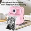 Dual Lens Children Digital Camera with Print Paper Mini Instant Print Toys  Birthday Gift