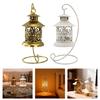 Elegant Cutout Metal Birdcage Hanging Lanterns Tealight Candle Holders With Rustproof Construction for Wedding Christmas