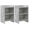 Nightstands 2 pcs Concrete Grey 40 x 30 x 60 cm Engineered Wood