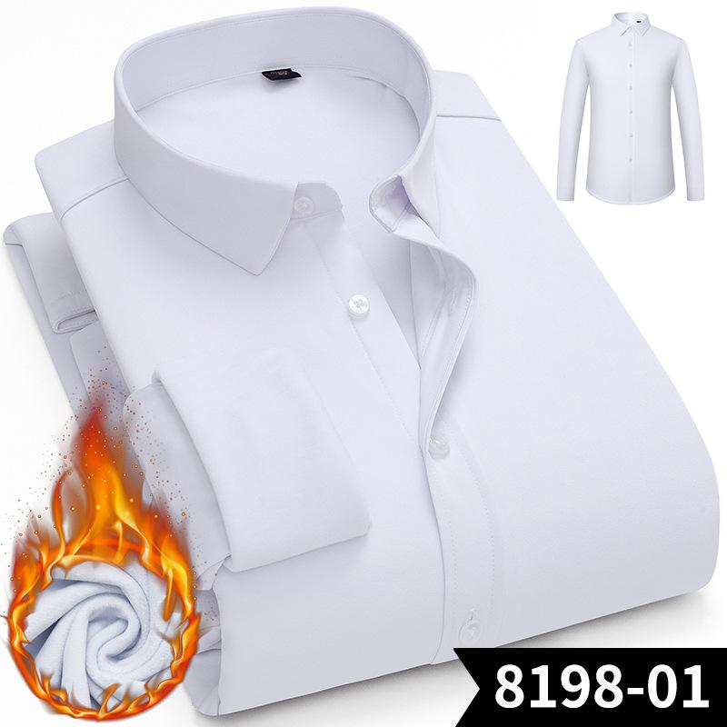 Мужские зимние рубашки с подкладкой из шерпы, с длинным рукавом, на пуговицах, флисовые рубашки для мужчин, деловые повседневные, теплые, удобные, терморубашки с карманами