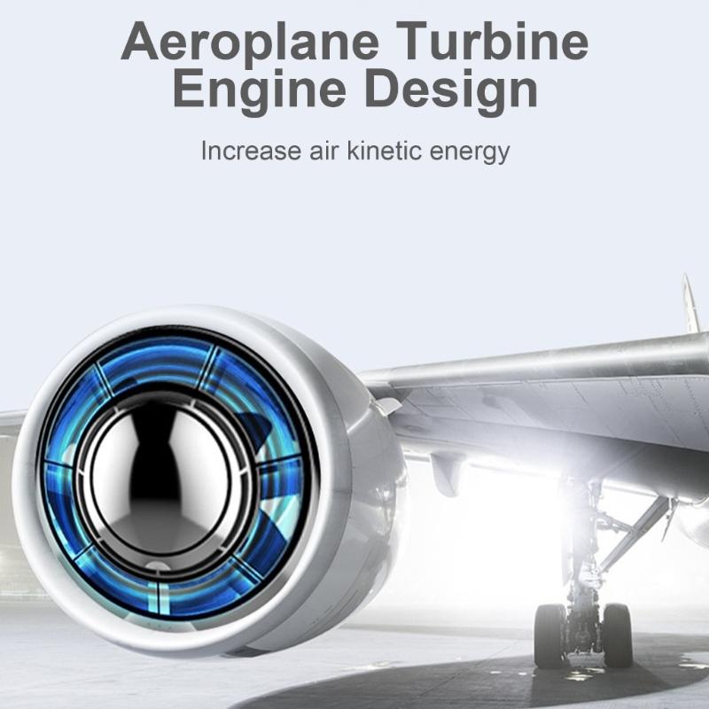 Small Fan Mini Leafless Fan Portable Cooling Device Handheld Powerful Fan 3 Speed Fan ABS Material Gift for Woman Man