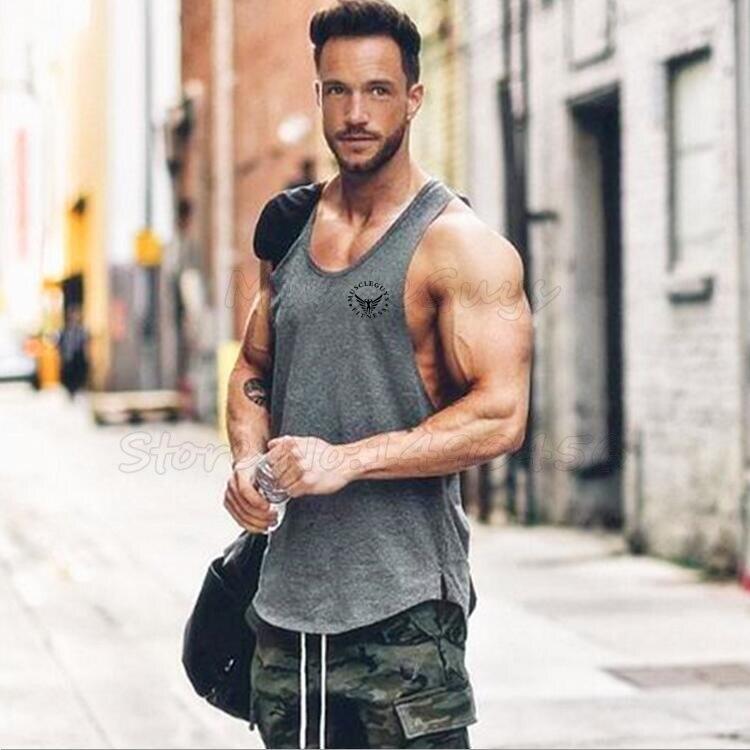 Muscleguys Мужская майка для фитнеса, тренажерные залы, стрингеры для бодибилдинга, майка, брендовая одежда, майка без рукавов, мужской жилет