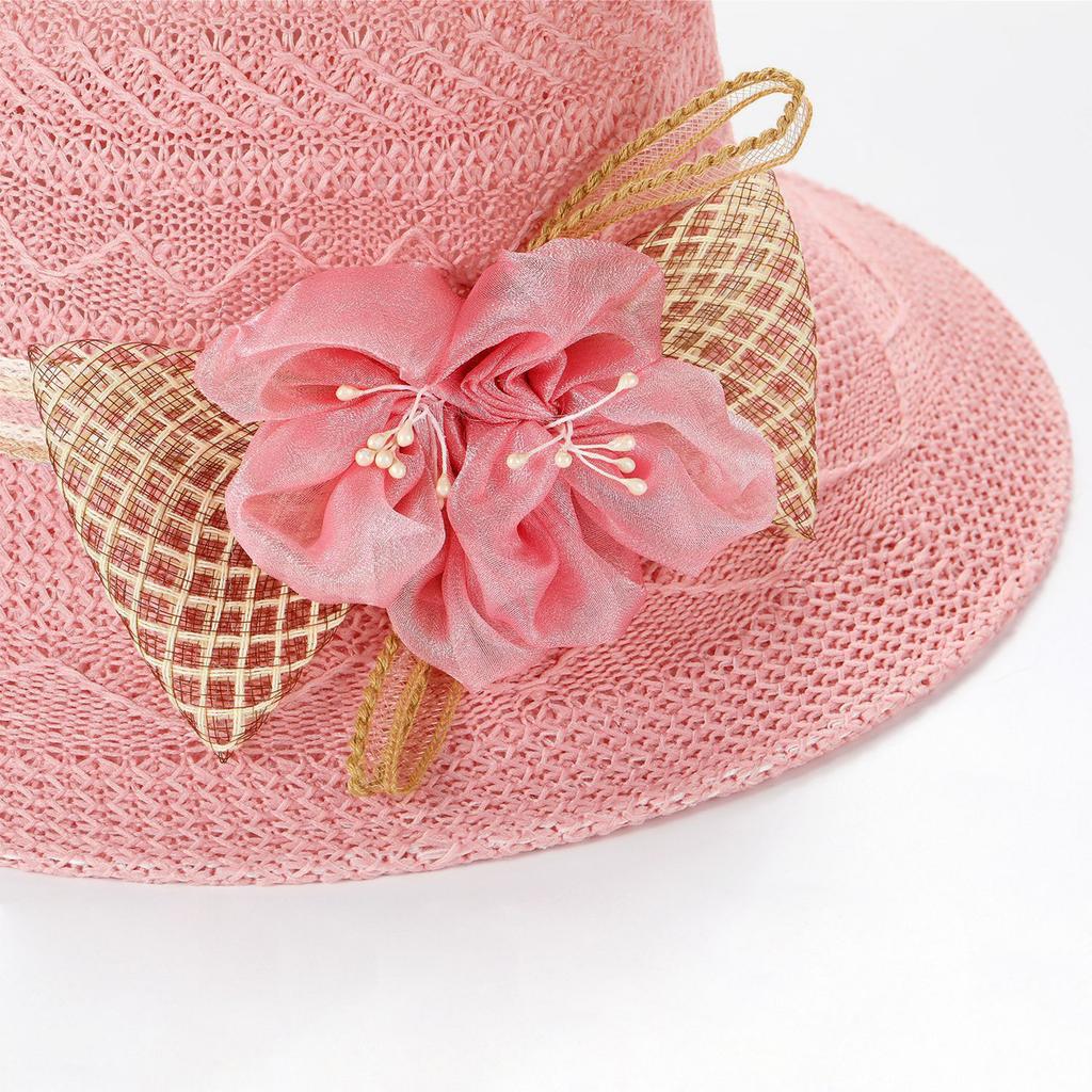 Ladies' Sun Hat, Outdoor Flower Sun Hat, Seaside Beach Basin Hat