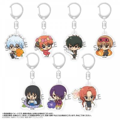 Gintama ТВ Аниме Gintama Торговый Акриловый Брелок Цветы по Дню Рождения 1 коробка 7 штук