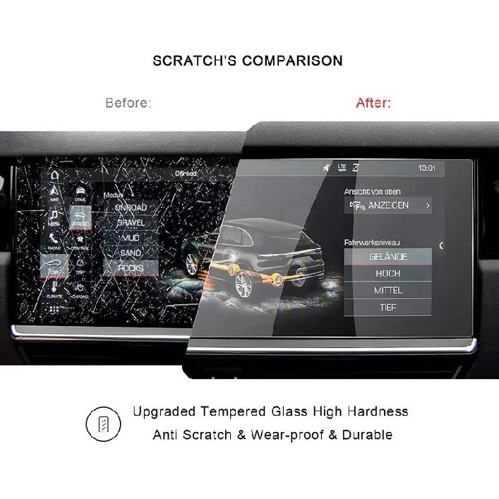 For Porsche Cayenne 12.3Inch Display Navigation center Screen Protector TEMPERED GLASS Screen Guard