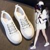 Thick-soled White Shoes Women's Feet Show Small Leather 2025 Spring New Inner Height Increase Women's Shoes Versatile Casual Single Shoes Board Shoes