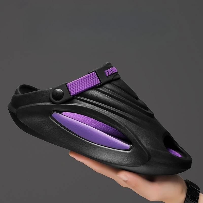 Модные мужские туфли на платформе, пляжные, элегантные, 2025, шлепанцы, модные, забавные, ПВХ, летняя распродажа, Ева, дешевые туфли, ликвидация, Y2k, мужские тапочки