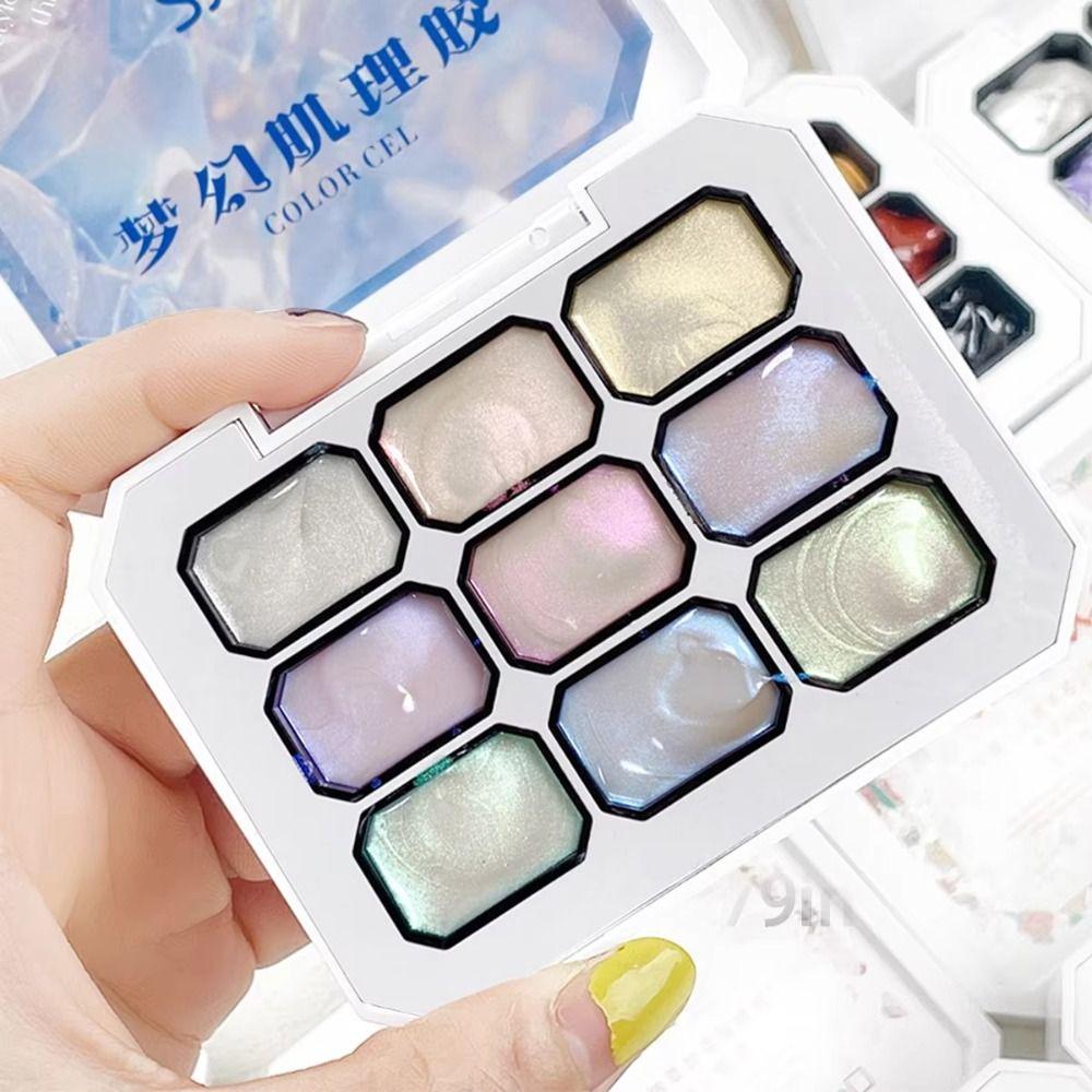9-цветный Гель-лак Полуперманентная Порошок для Ногтей 2025 Гель-Лак