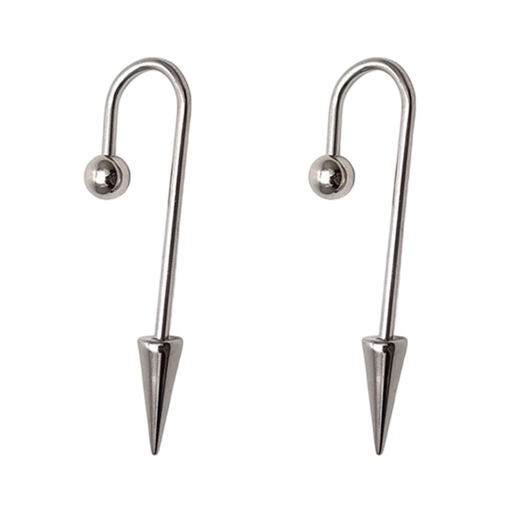 Набор из 3 серег-каффов в панк-стиле в форме буквы U, гипоаллергенная нержавеющая сталь, дерзкие украшения для женщин, подарки на Рождество, день рождения