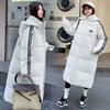 Корейское зимнее пальто новое длинное ниже колена хлопковая одежда женская свободная утолщенная универсальная маленькая хлопковая одежда