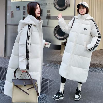 Корейское зимнее пальто новое длинное ниже колена хлопковая одежда женская свободная утолщенная универсальная маленькая хлопковая одежда