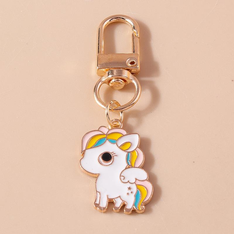 Lovely Candy Color Daisy Flower Keychain for Women Girls Keyring Pendants for Car Keyholder Handbag Decor DIY Jewelry Gifts
