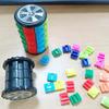 7-слойная 3D башня из кукурузных кубиков Математическое колесо Арифметические инструменты Снятие стресса Декомпрессия DIY Цилиндрическая головоломка Игрушка