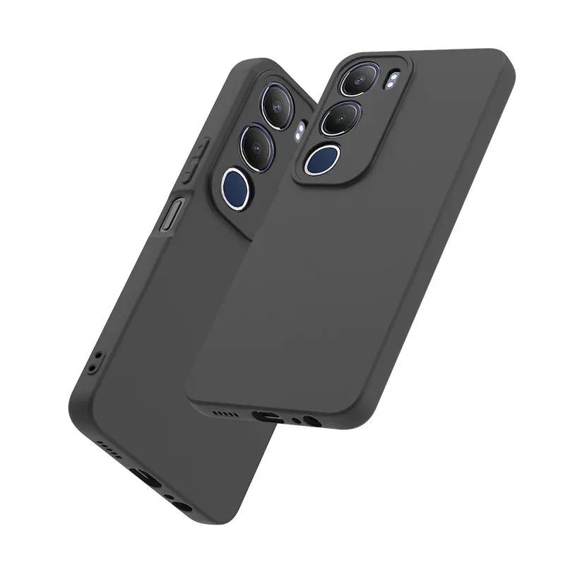 Чехол для VIVO Y19S ТПУ Мягкий Тонкий Черный Матовый Силиконовый Задняя Крышка Для Vovo V2419 Y 19S Бампер Чехлы для Мобильных Телефонов Carcase Fundas