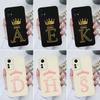 For Xiaomi Redmi 8 9 9A 9C 10C 12C A1 A2 A1+ A2+ Phone Case Crown Love Letters Soft Silicone Square Back Cover For Redmi Phone Bumper Bags Cases