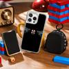Evil Umbrella cool pattern design ins Phone Case for iPhone 16 15 14 13 12 11 Pro Max Sheepskin Silver-edged protective case