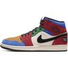 Синий Мужские кроссовки The Great x Air 1 Mid Fearless, разноцветные, муслиновые, красного цвета, CU2805-100