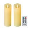 AnnTec LED Candle Light [Set of 2] LED Candle-Style Candlestick, LED Candle, Flickering Like a Real Flame, Flameless, Warm Light, Safe,