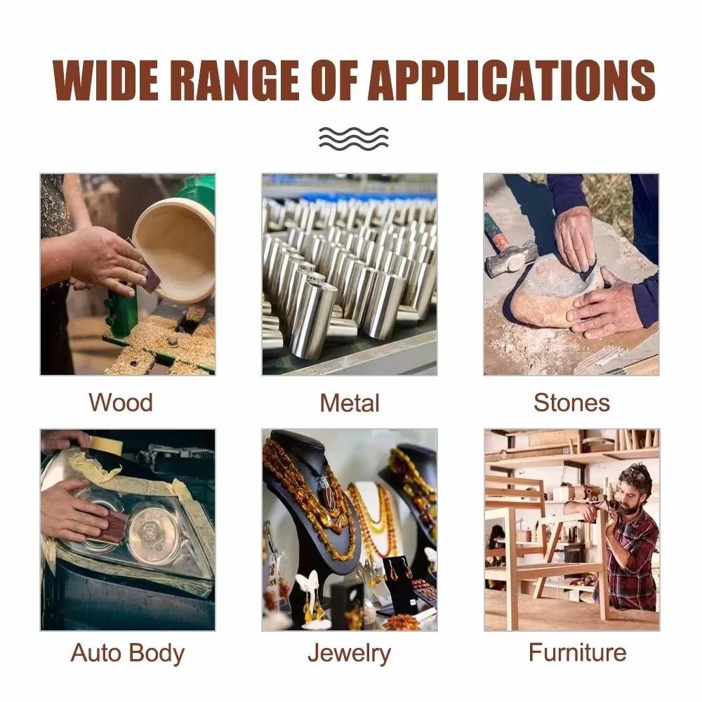 4/5/6 rolls 80/150/240/320/400/600 Grit Sandpaper Rolls Alumina Sandpaper Polishing of Metal