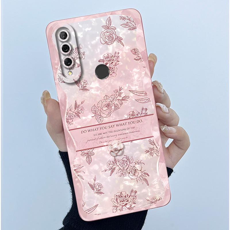 Чехол Для Huawei Y9s Y9 Prime 2019 Простота цветок Жидкость Мягкий Силикон ТПУ Защитная Задняя Крышка Для Huawei Y9 Prime 2019 Capa