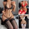 2023 New Sexy Lingerie Fancy Porn Bra Set Woman 2 Pieces Transparent Women's Lace Panties Erotic Beautiful Bra And Thong Set