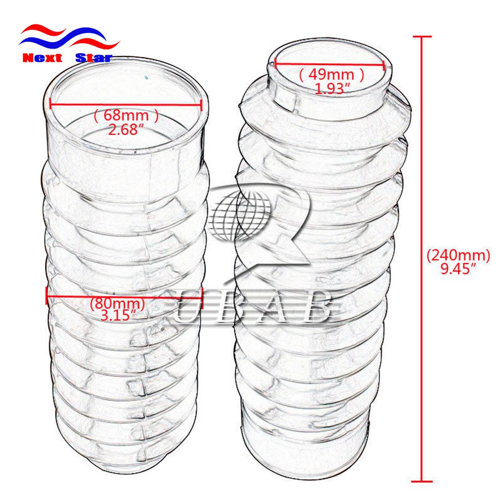 Motorcycle Rubber Front Fork Dust Cover Gaiters Gators Boots Shock Absorber 49MM For Harley Dyna FXDWG 2007 2008 2010 2011