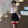 Sexy Lingerie Sexy Secretary Young Woman Uniform Seduction Bed Pure Desire Wind Free