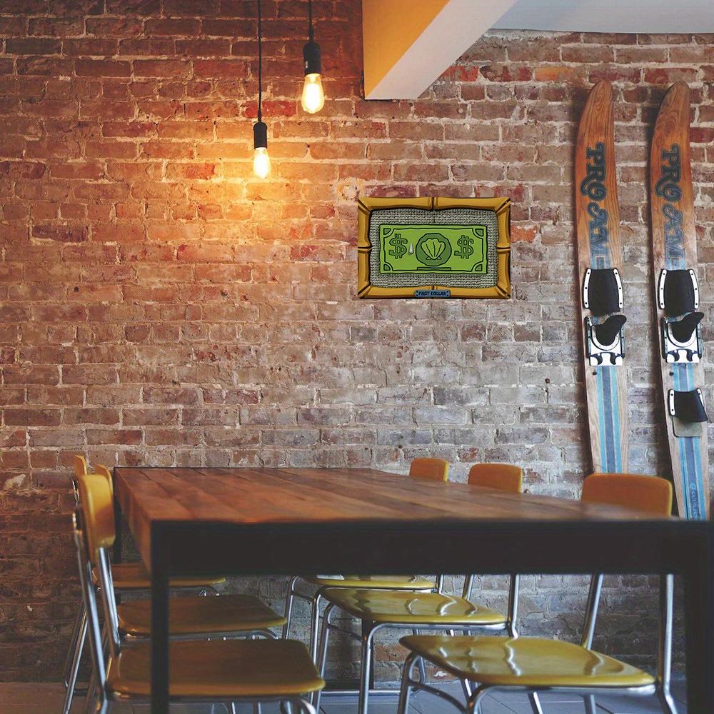 Aluminum First Dollar Wall Decor Vintage Metal Tin Sign for Home and Office Decoration Waterproof and Dustproof Iron Painting