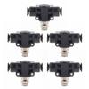 5pcs Pneumatic Throttle Valve Durable PVC Compression Resistance Connection Accessories10mm