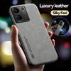 For Xiaomi Redmi 13C Case Car Magnetic Holder Leather Phone Case For Poco C65 PocoC65 C 65 Silicone Protect Cover Redmi13C 13 C