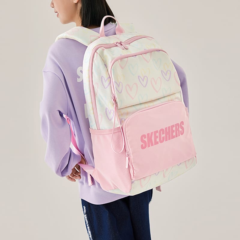Skechers Fabric Backpack Large Kids' Pink & Beige L325K084-065A
