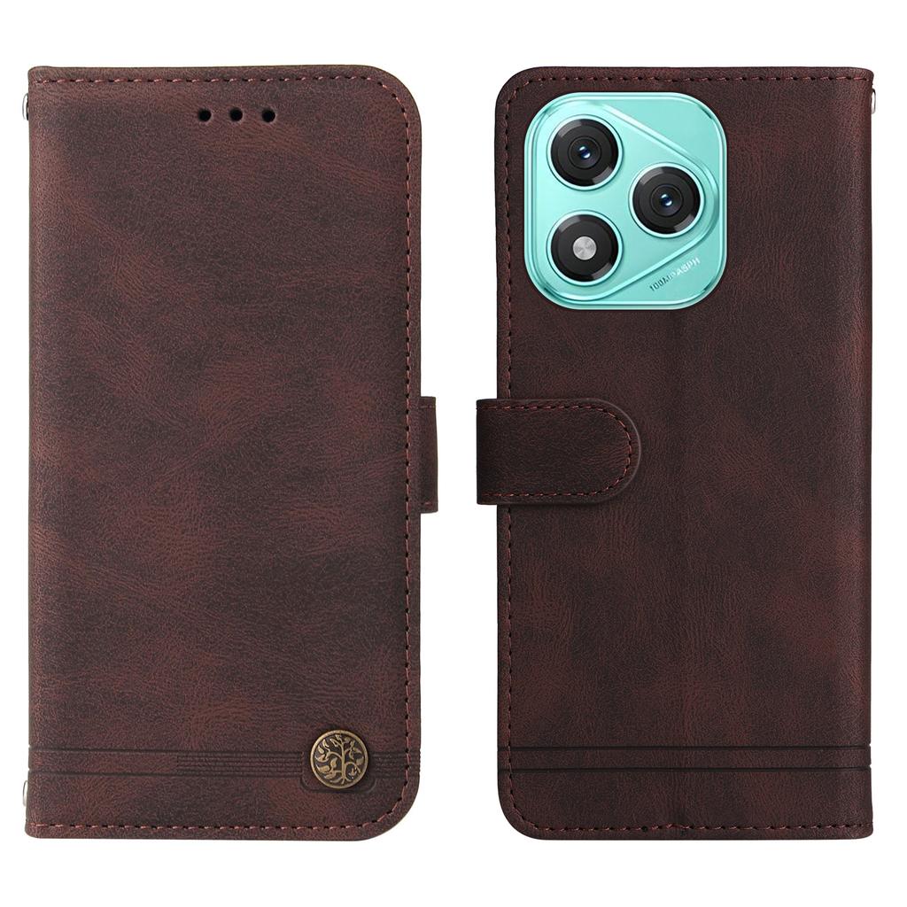 For Honor X70i/400 Lite 5G Leather Wallet Cases Skin Touch Phone Cover Stand with Strap