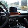 ABS Оранжевая рамка воздуховода центральной консоли для Mazda MX-5 Miata 2016-23