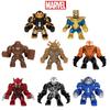 Фигурки-конструкторы героев Marvel Игрушка Детский подарок Высота 7 см Пластиковый материал Серия Мстители