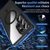Coque de protection - BOOLING - pour Samsung Galaxy S25 Ultra - Antichoc - Anneau Magnétique - Noir