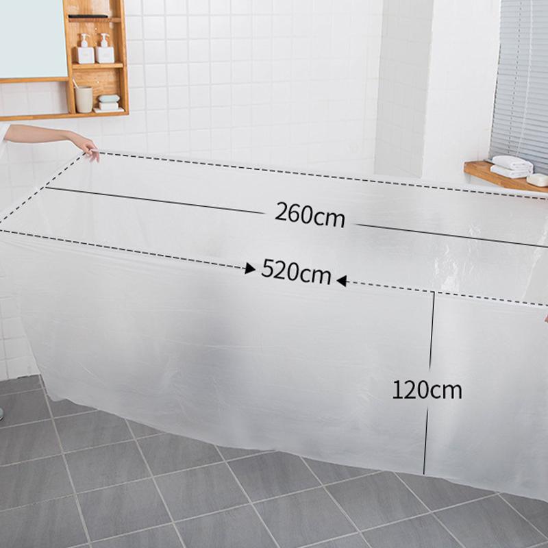 Одноразовый дорожный чехол для ванны, портативный утолщенный пластиковый пакет для ванны, пленка с наклейкой, принадлежности для чистоты в отеле