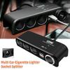 4 Way 12V 24V Multi Socket Car Cigarette Lighter Splitter USB Charger Adapter