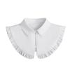 White Solid Color Fake Collar For Women Ladies False Shirt Blouse Detachable Collar Neckwear Female Neck Collar Fuax Cols