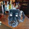 Cthulhu-Inspired Octopus Beer Mug Medieval Pirate Viking Tankard 3D Dragon Collector Cup for Bar Home Decor Unique Gift for Men Horror Themed