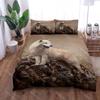 Digital Wolf Duvet_Doona Cover Set Single Twin Double Queen King Cal King Size Bed Linen Set